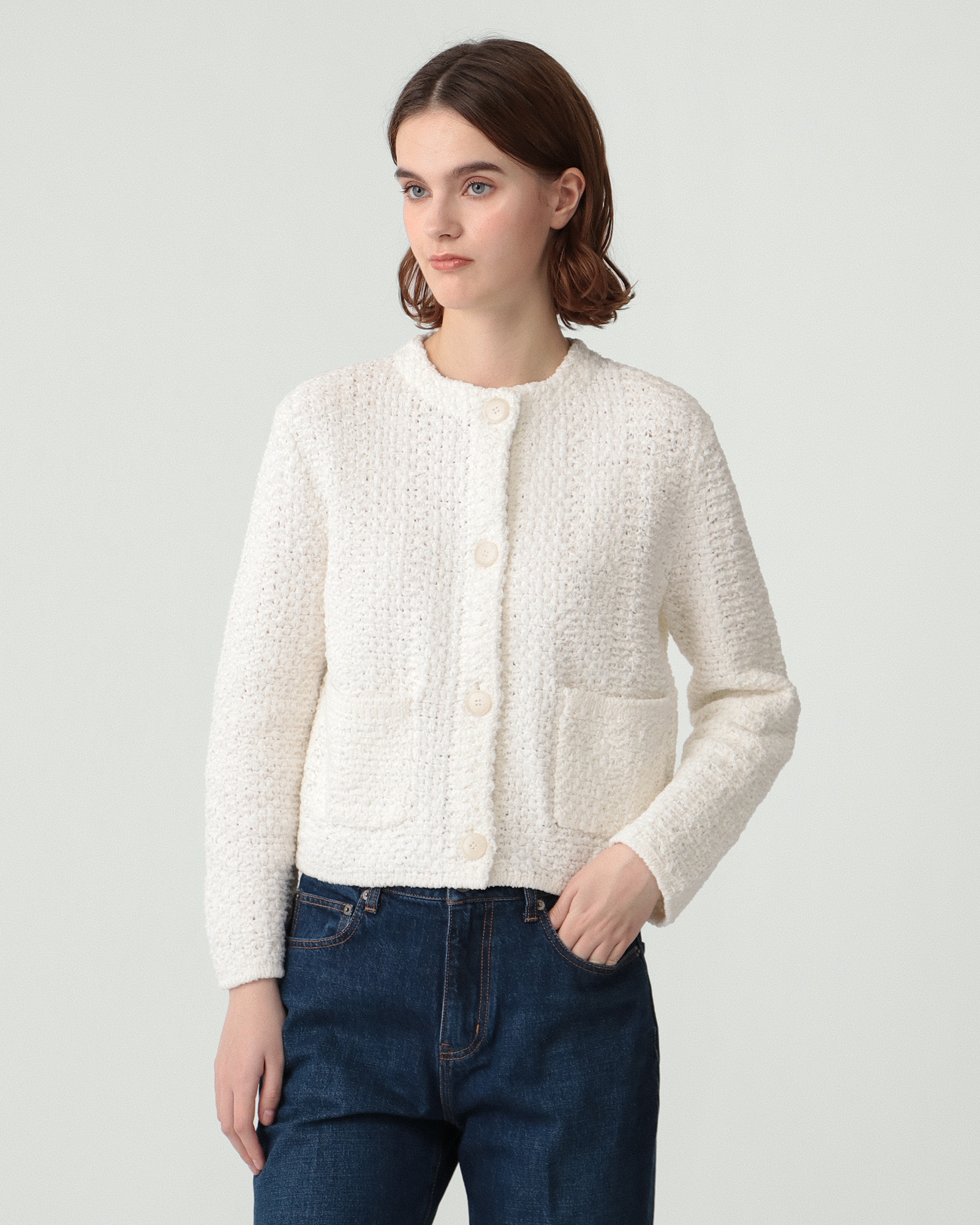Tweed Knit Simon Cardigan | Theory luxe[セオリーリュクス]公式通販