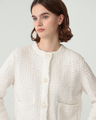 Tweed Knit Simon Cardigan | Theory luxe[セオリーリュクス]公式通販