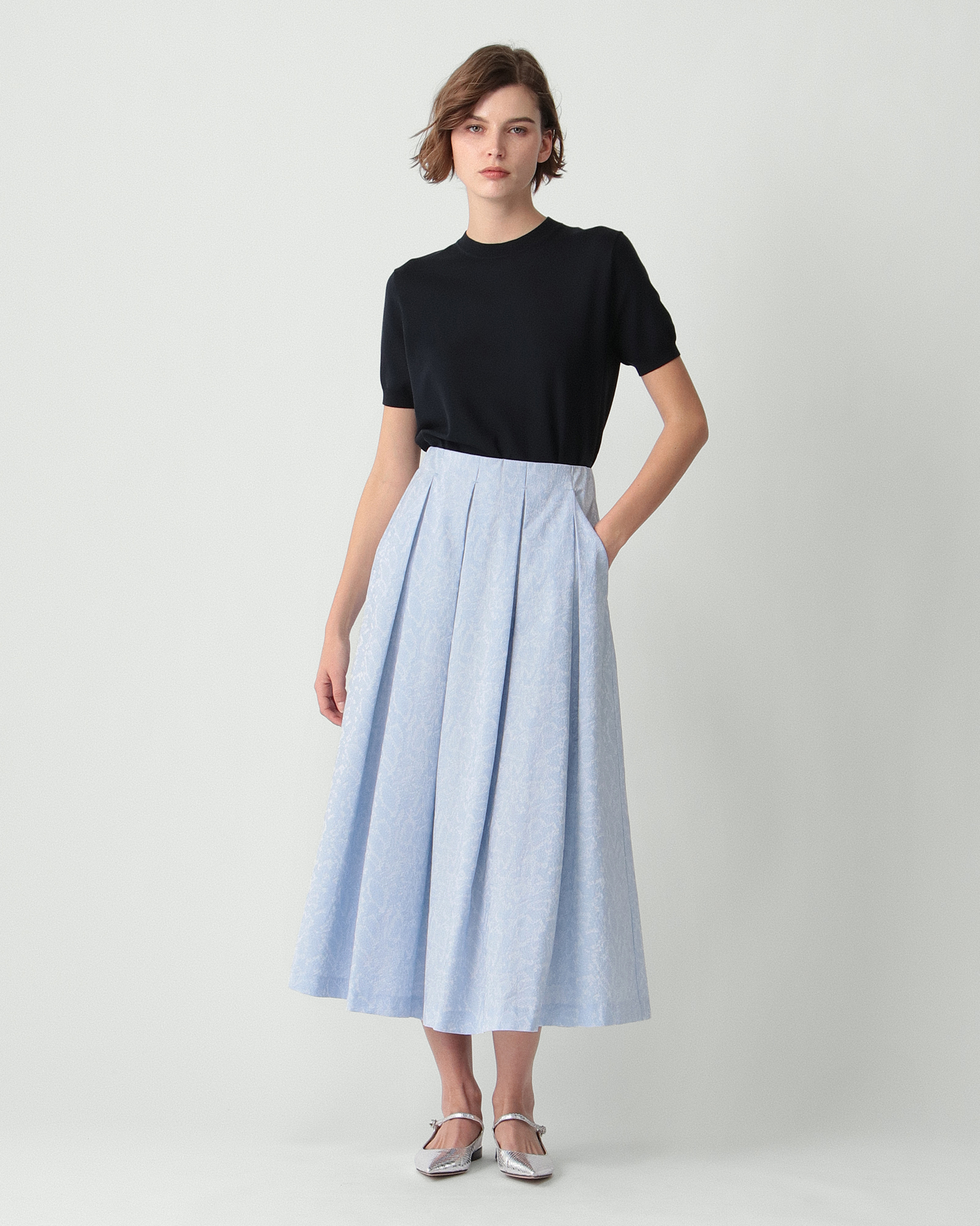 美品 theory luxe コットン ポプリン タック スカート セオリー Vion Carrie Skirt | Theory luxe[セオリーリュクス]公式通販サイト