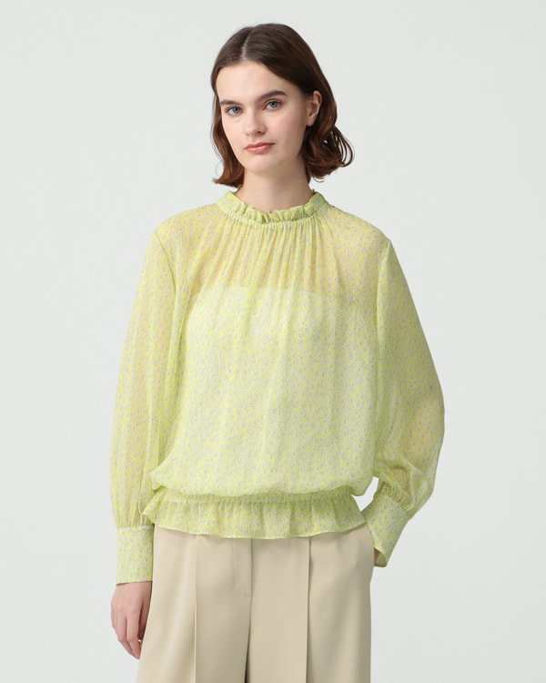 【Theory】Disty Jasmine Print Lenny Blouse 【Theory】Disty Jasmine Print Lenny Blouse