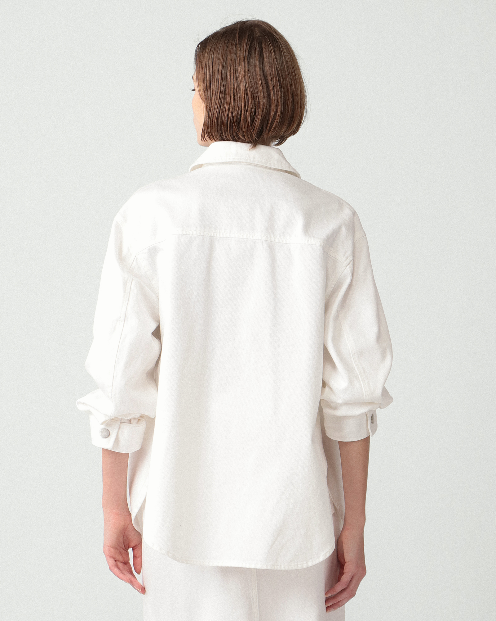 予約商品》 Slate Denim Ivane Shirt | Theory luxe[セオリー