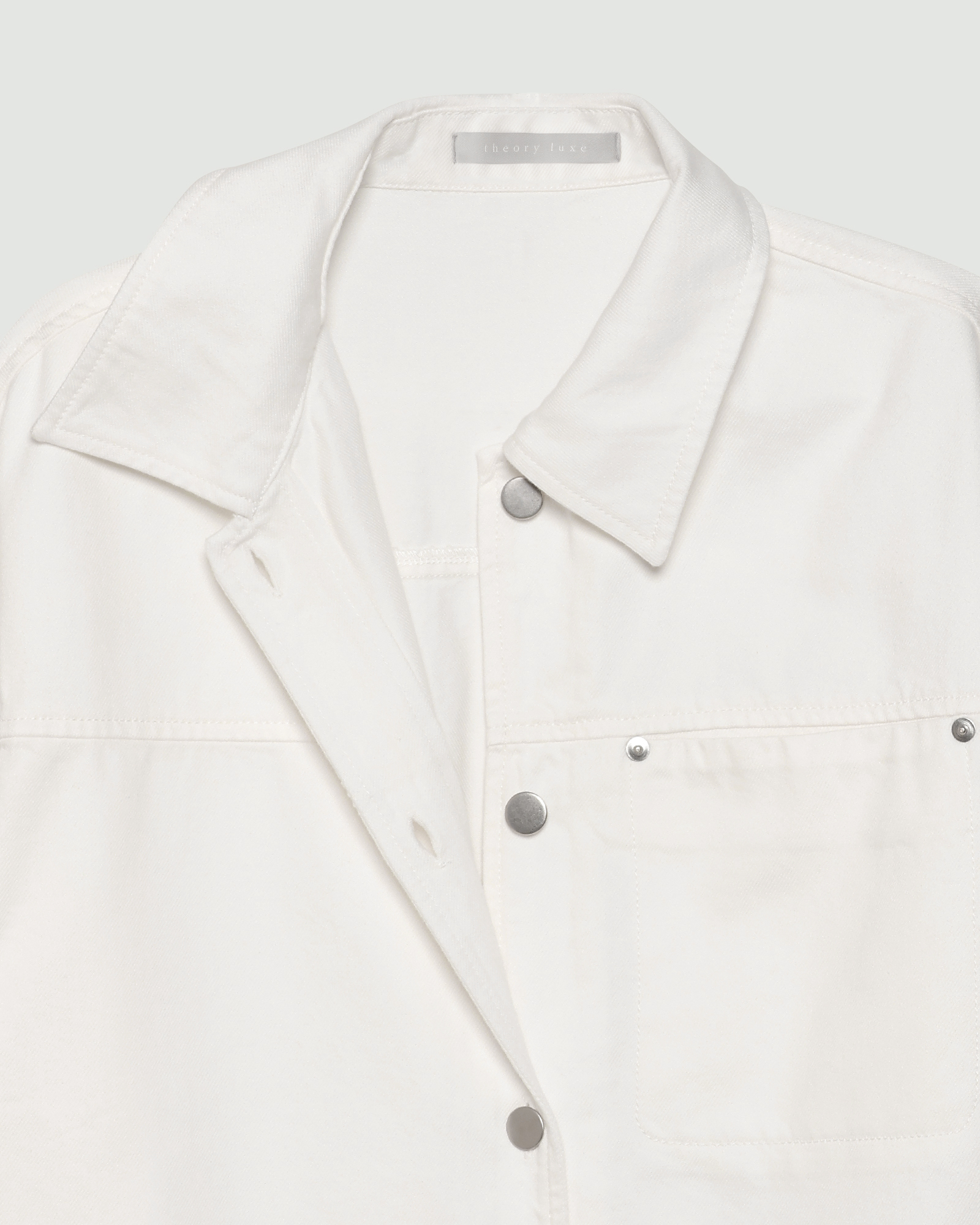 予約商品》 Slate Denim Ivane Shirt | Theory luxe[セオリー