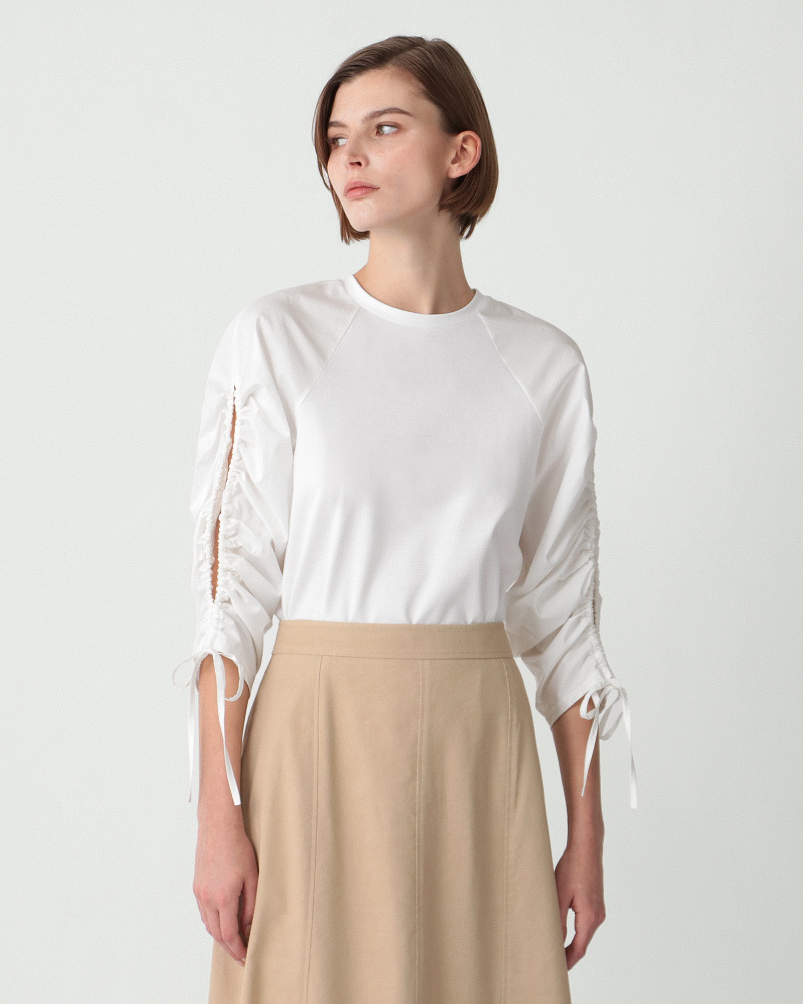 一部限定カラー Basalt 2 Combo Allie Top | Theory luxe