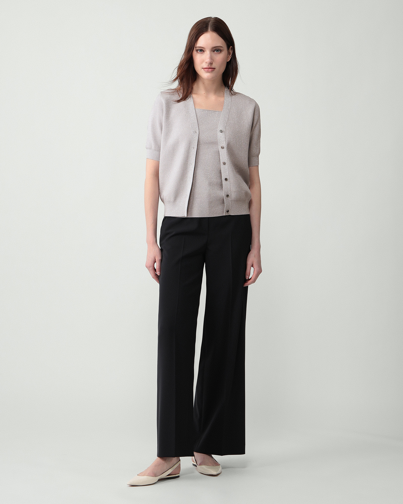 Lurex Knit 2 Makana Cardigan | Theory luxe[セオリーリュクス