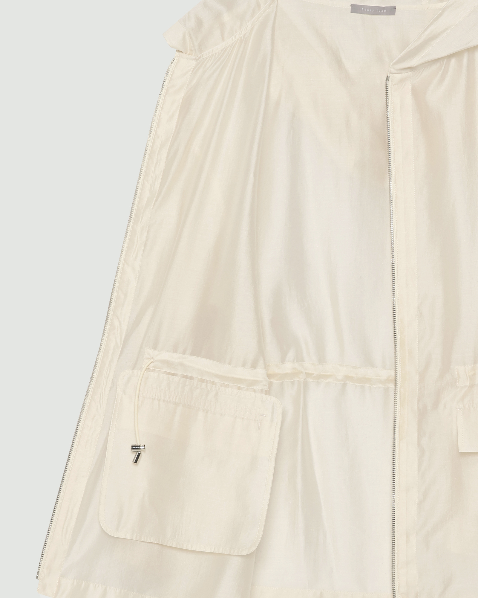 Theory luxe セオリーリュクスアイボリー フード付きジャケット38 Theory luxe（セオリーリュクス）公式通販サイト