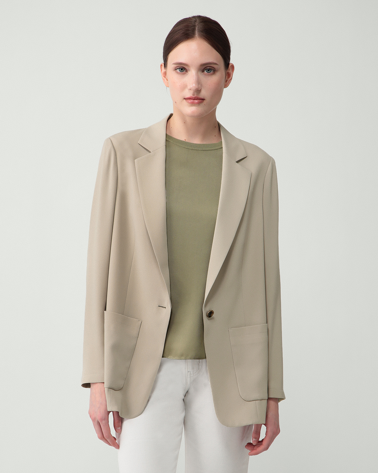 Theory luxe セオリーリュクスアイボリー フード付きジャケット38 セオリーリュクス Theory luxe パーカー theory luxe セオリー