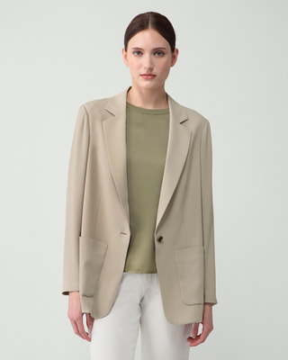 極美品✨セオリーリュクス 24AW Clinda Becca 半袖ジャケット 紺 theory luxe セオリーリュクス 24AW Clinda Becca 半袖