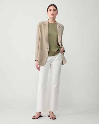 美品☆セオリーリュクス FLONEN FLOWジャケット洗えるニュアンスカラー 発売予定》 Flow Kandy Jacket | Theory luxe[セオリーリュクス