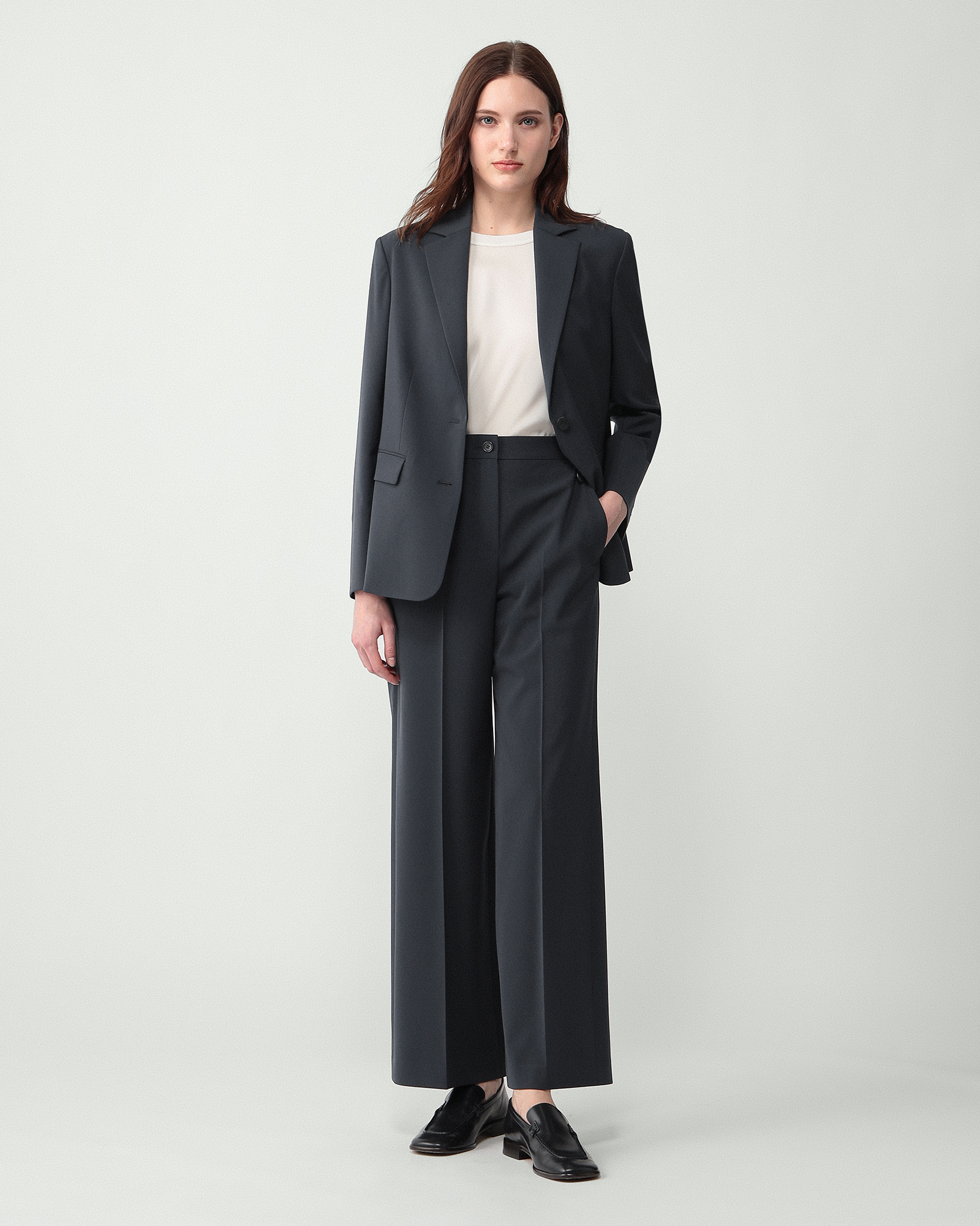 theory luxe 24SS Sycamore2 パンツスーツ　黒　36 Sycamore 2 Kimie Pant | Theory luxe[セオリーリュクス]公式通販サイト