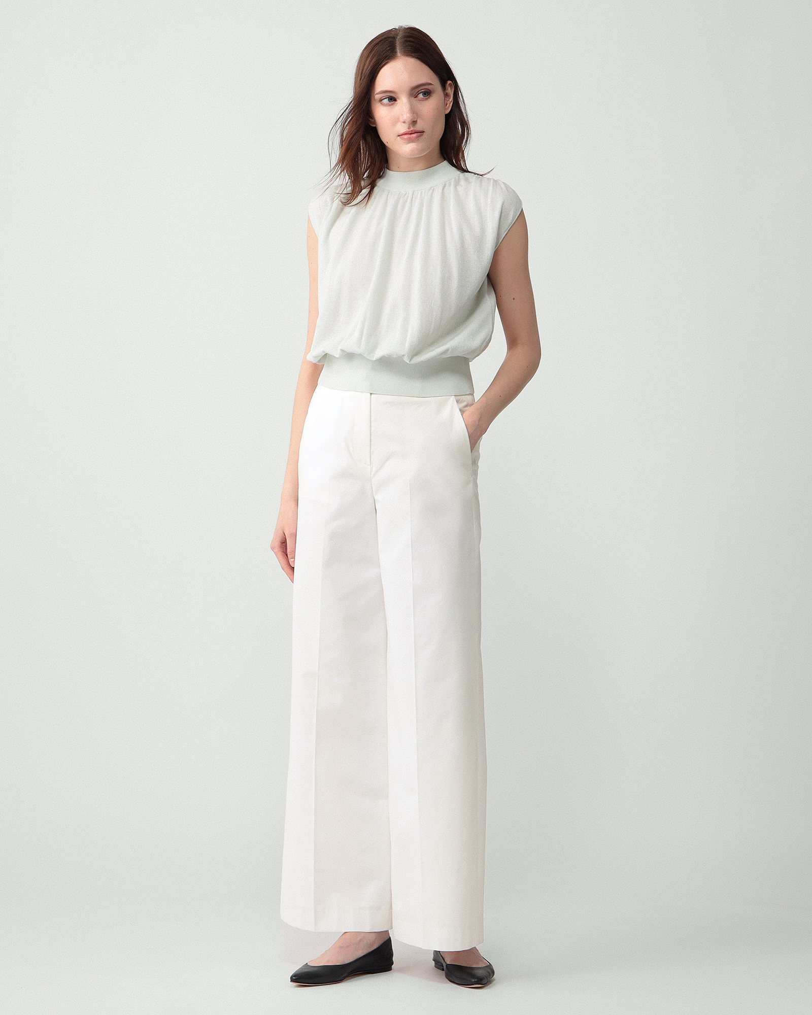 正月セール　TheoryCashmerePlacketHenleySweater Harvey Siena Pant | Theory luxe[セオリーリュクス]公式通販サイト