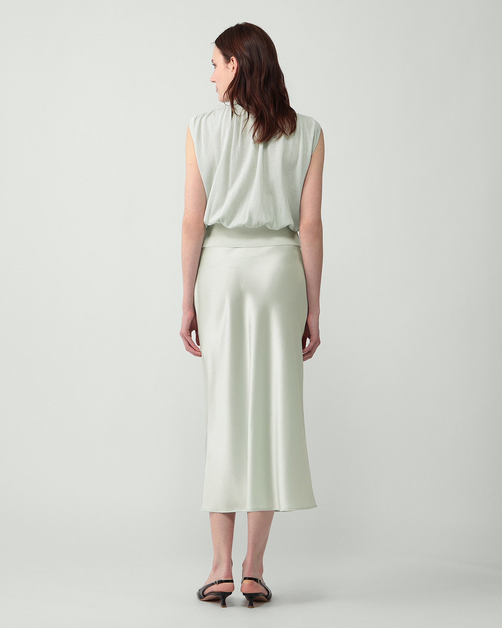 Essential Satin Della Skirt | Theory luxe[セオリーリュクス