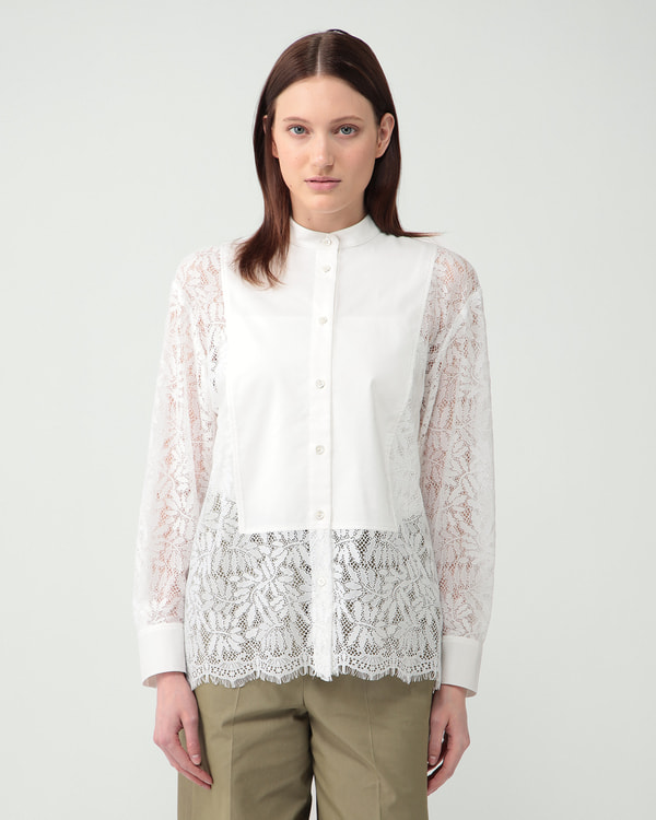 発売予定》 Grace Lace Combo Damie Blouse | Theory luxe