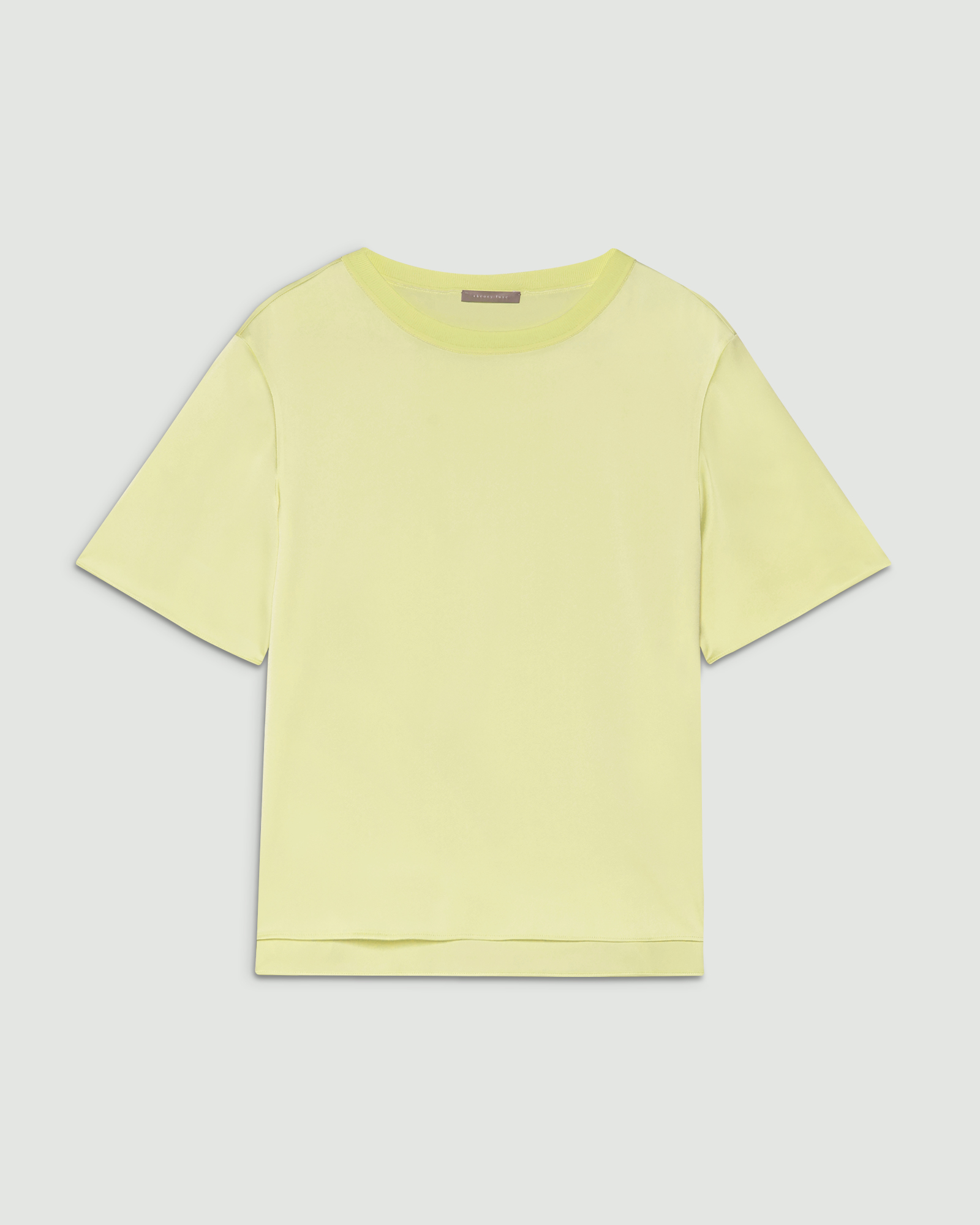 Theory luxe Rue Satin Kole Blouse 半袖　38 Theory luxe Rue Satin Kole Blouse 半袖 38