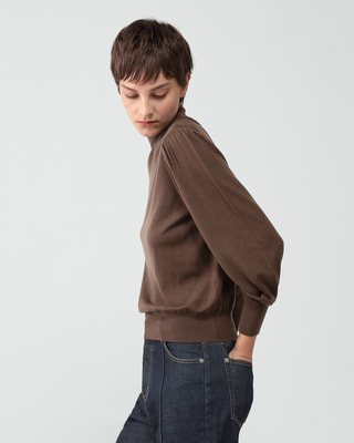 美品 25AW theory luxe セオリーリュクス Lawrence Reya Sweater ウール モックネック ニット カットソー S32 ホワイト レディース 古着 中古 USED Theory luxe - 美品 25AW theory luxe セオリーリュクス Lawrence Reya
