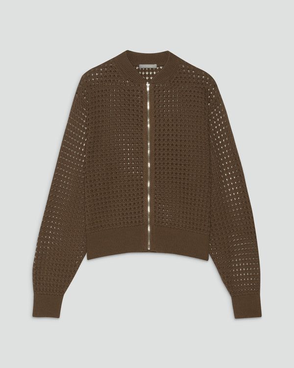 theory luxeセオリーリュクス　フーディニットカーディガン　38　現行品 ✤2021SS セオリーリュクス theory luxe フード付きカーディガン