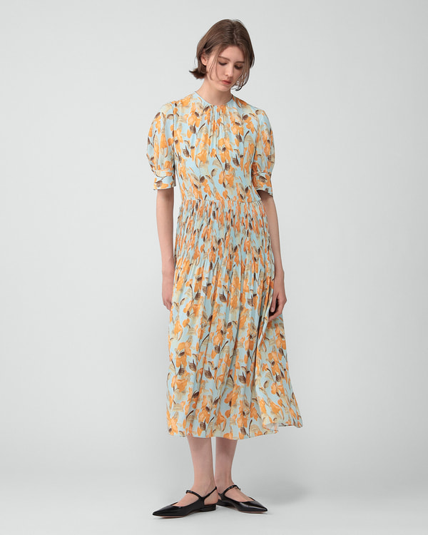 【Theory】Autumn Garden Print Gemna Dress 【Theory】Autumn Garden Print Gemna Dress