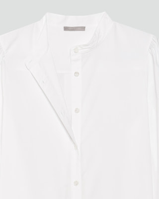 セオリー　ブラウス　シャツ　ホワイト　セオリーリュクス Luxe Cotton Olize Shirt | Theory luxe[セオリーリュクス]公式通販サイト