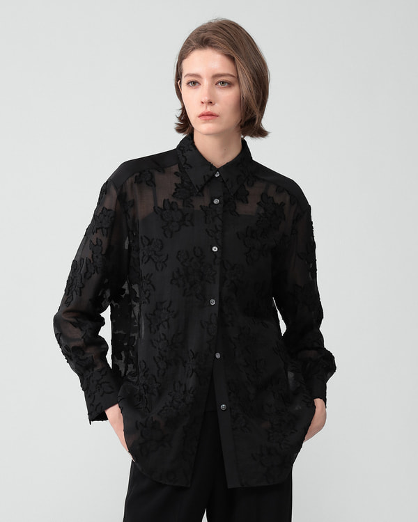 【Theory】Gilvia Fil Coupe Fenty Blouse 【Theory】Gilvia Fil Coupe Fenty Blouse