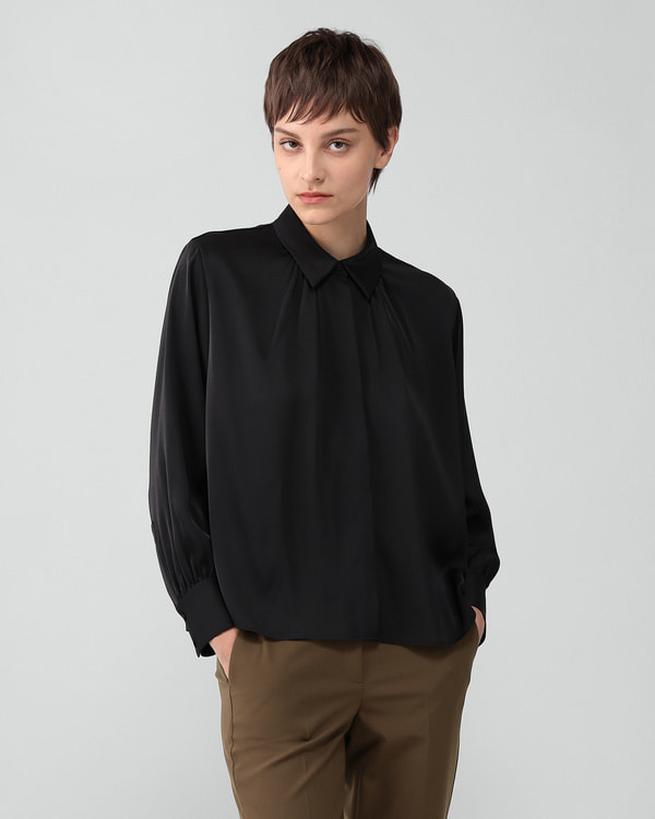 【Theory】Dyon Satin Evis Blouse 【Theory】Dyon Satin Evis Blouse