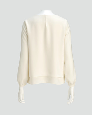 theory luxe ブラウス ベージュ38 Marvine elida Marvine Elida 3 Blouse | Theory luxe[セオリーリュクス]公式通販サイト