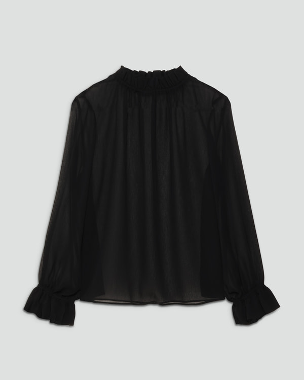 Theory リネンブラウス 黒 THE SHIRTS | WOMEN（レディース）｜Theory 公式通販サイト