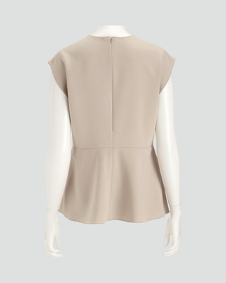 theory luxe / セオリーリュクス | LILEN STR シャツ ブラウス | 32 | ベージュ | レディース theory luxe（セオリーリュクス）ブラウス ベージュ サイズ:38(M位