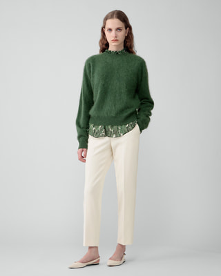 セオリー リュクス Lurex Knit Frickle Sweater 40