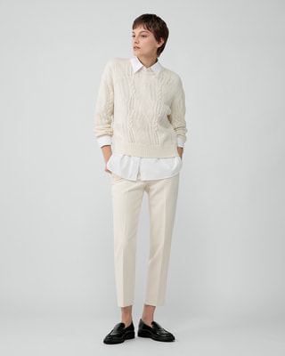 一部限定カラー Cashmere Karter Sweater | Theory luxe[セオリー