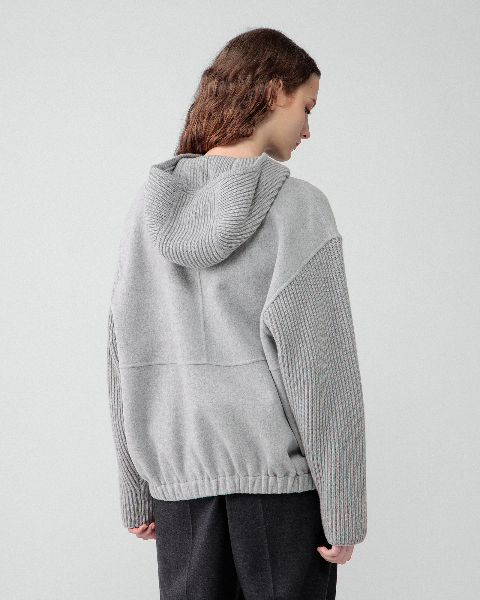 Maxie Sweater Combo Ross Blouson | Theory luxe[セオリーリュクス