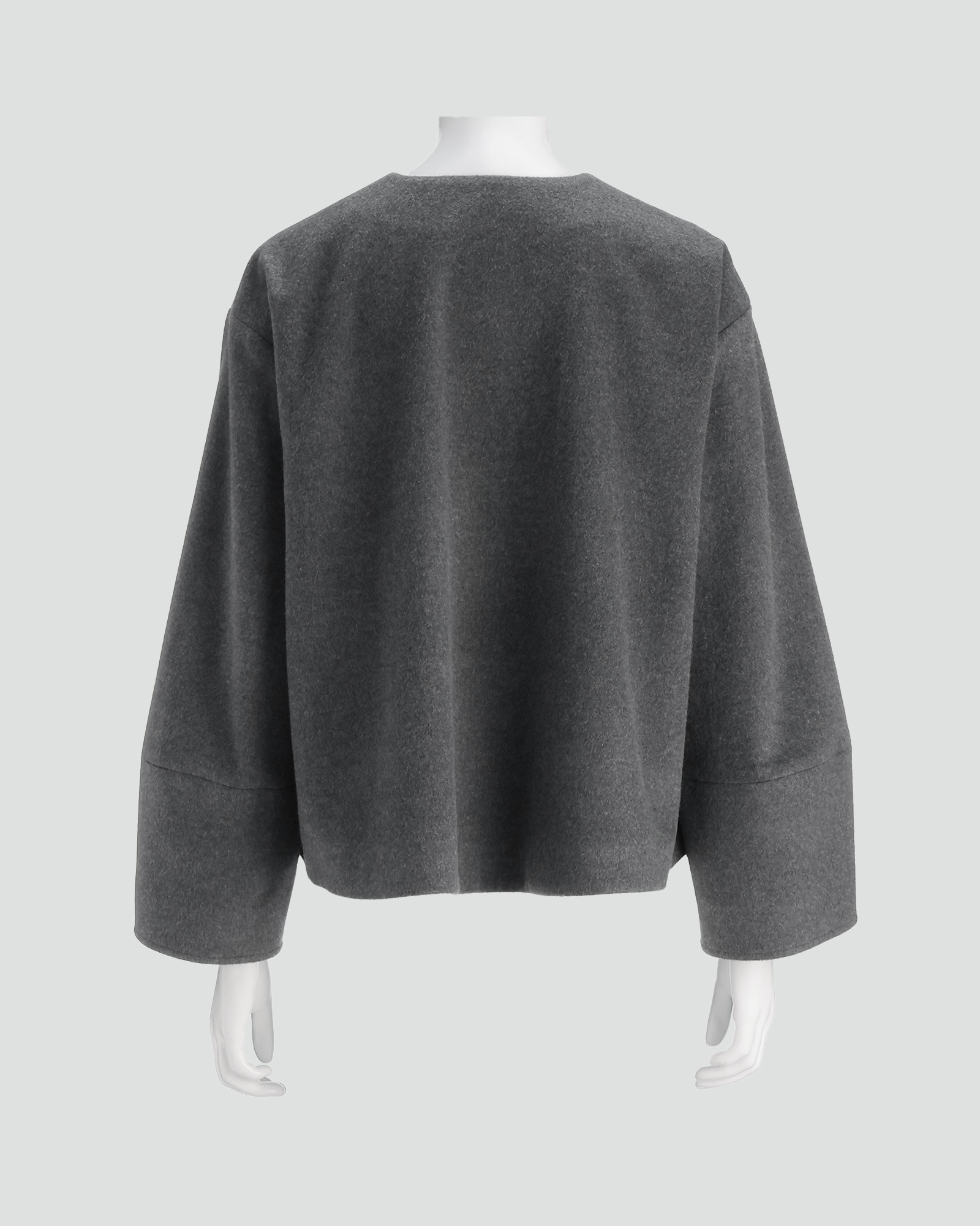 セオリーリュクス　カラーレスジャケット　ウール混　グレー　ELLA Gem Khloe N Jacket | Theory luxe[セオリーリュクス]公式通販サイト