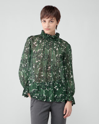Wild Rose Print Anice Blouse | Theory luxe[セオリーリュクス]公式