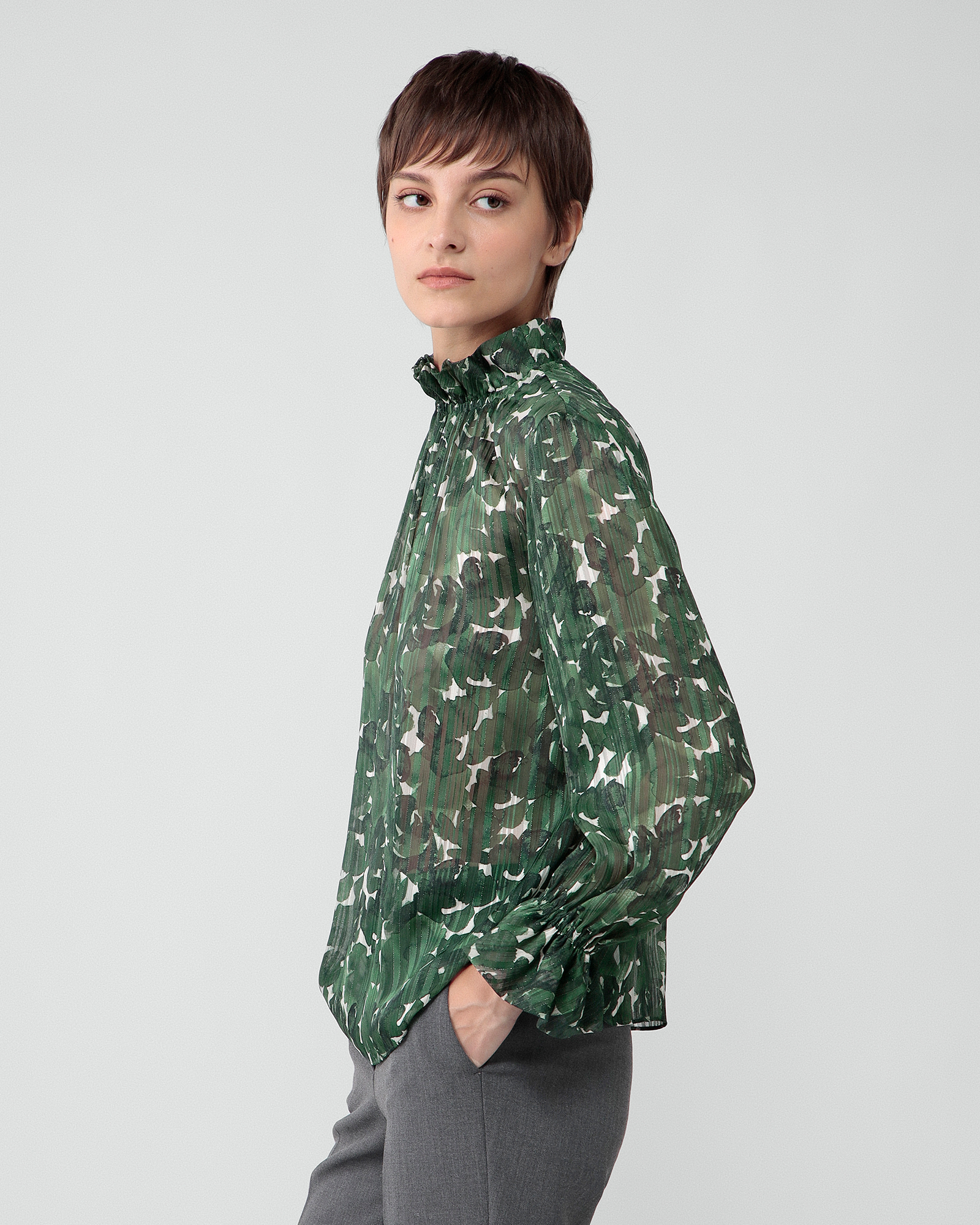 Wild Rose Print Anice Blouse | Theory luxe[セオリーリュクス]公式