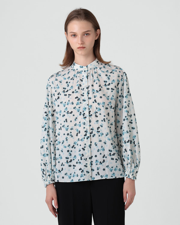 セオリー2018幾何学模様ブラウス Theory luxe（プリント ・ シャツ⁄ブラウス(長袖⁄七分)）のフリマ