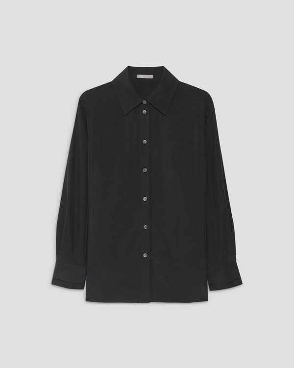 【Theory】Washed Satin Selena Blouse 【Theory】Washed Satin Selena Blouse