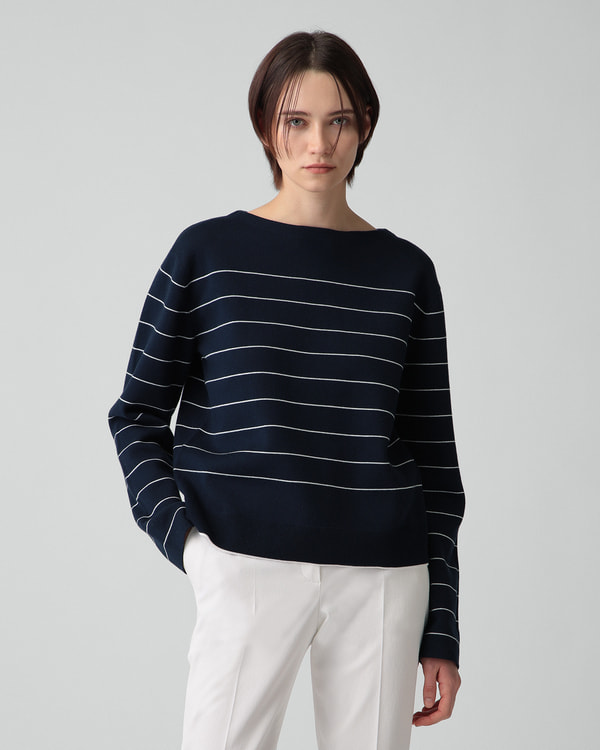 【タグ付き新品】Theory セオリー ボーダー ハイゲージ ニットM ニット | Theory luxe[セオリーリュクス]公式通販サイト