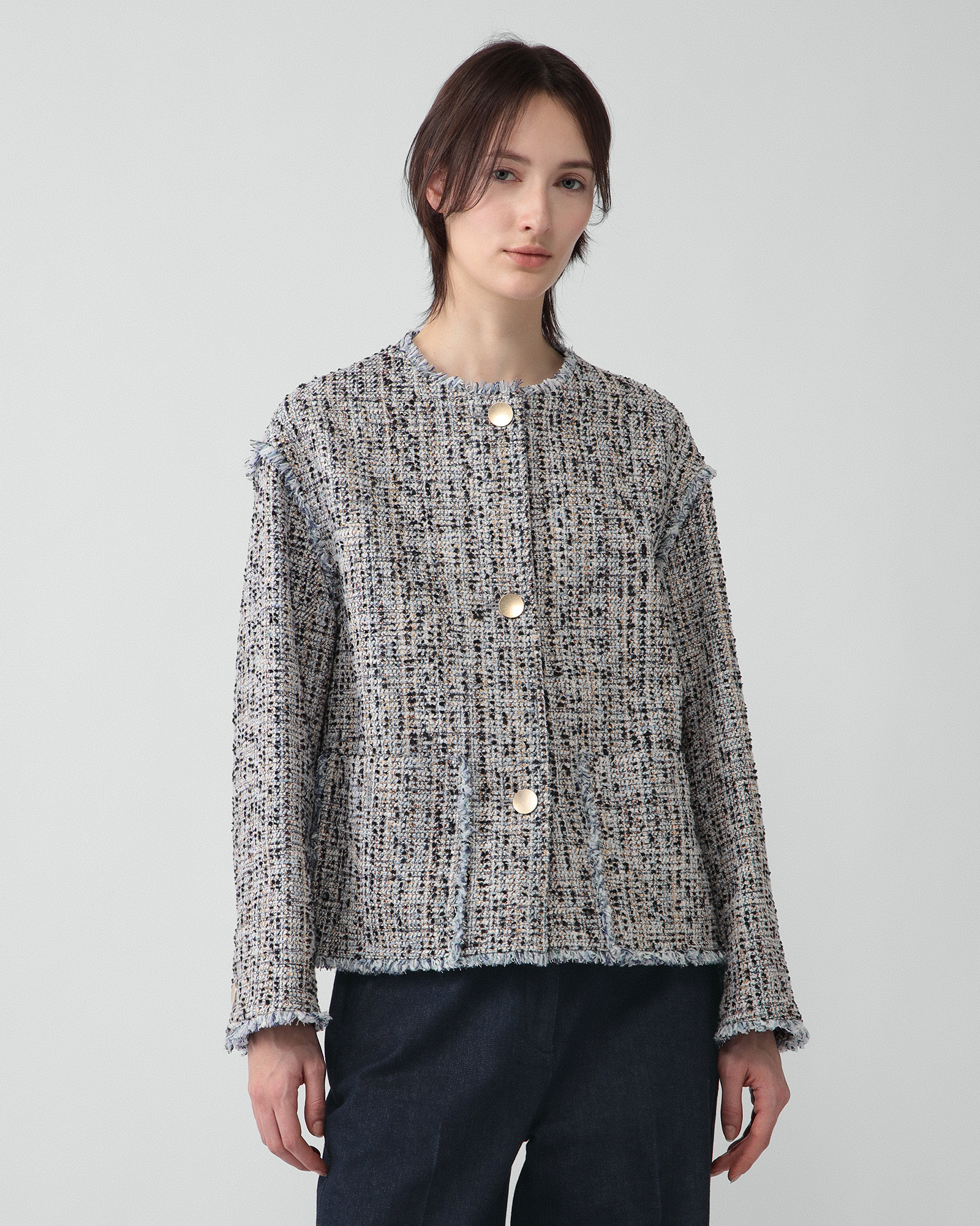 Lora Tweed Leah Jacket | Theory luxe[セオリーリュクス]公式通販サイト