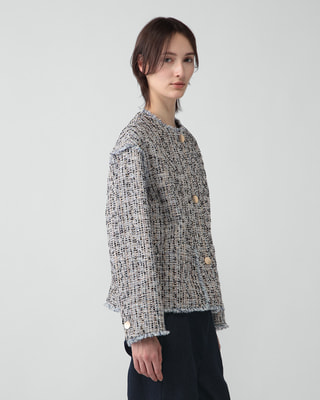 Lora Tweed Leah Jacket | Theory luxe[セオリーリュクス]公式通販サイト