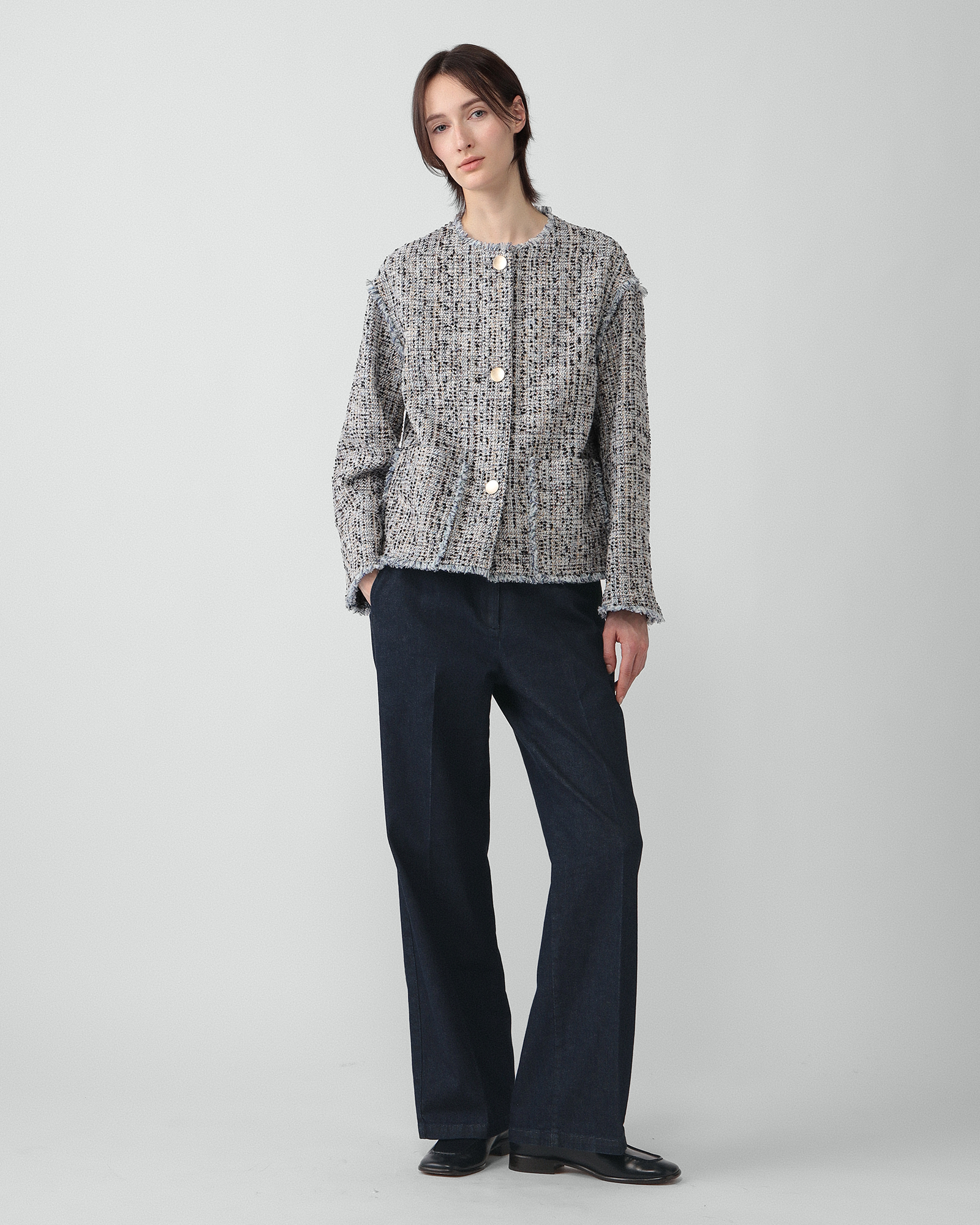 Lora Tweed Leah Jacket | Theory luxe[セオリーリュクス]公式通販サイト