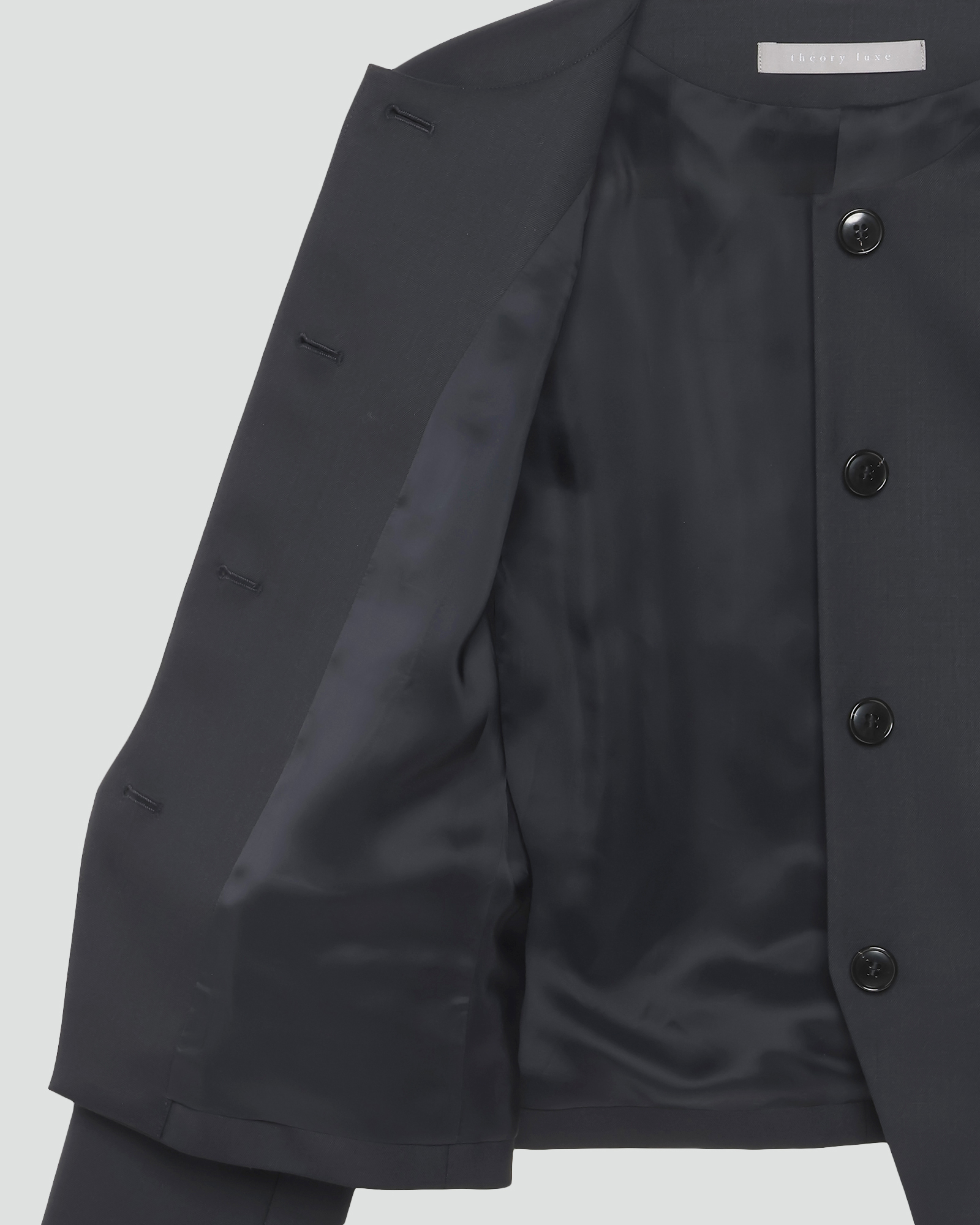 theory luxeジャンパー　ブラック 38 Theory luxe - theory luxe ジャケット Washed Twill Saske の通販 by