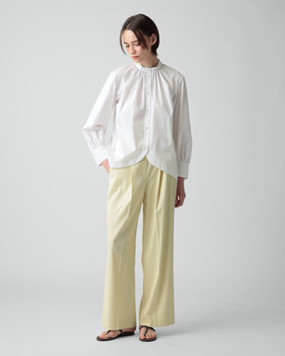 セオリーリュクス Luxe Cotton Ellena Shirt Breezy Tops］Luxe Cotton