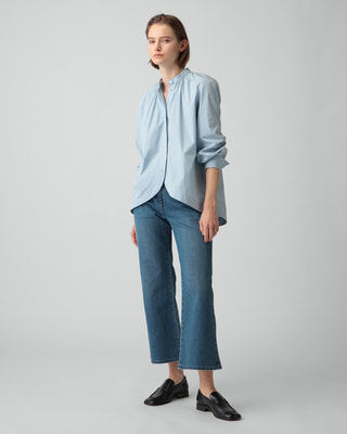 セオリーリュクス　Luxe Cotton Emly Shirt ライトブルー セオリーリュクス(Theory luxe)公式通販 レディースファッション