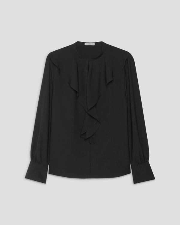 25SS✨美品✨セオリーリュクス Luve Walli Blouse グレー 1027009275627031_01_3425w.jpeg