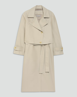 Theory luxe セオリーリュクス トレンチコート ベージュ 38 ベルト 新作トレンチコート風ベスト | セオリーリュクス | 大丸札幌店公式