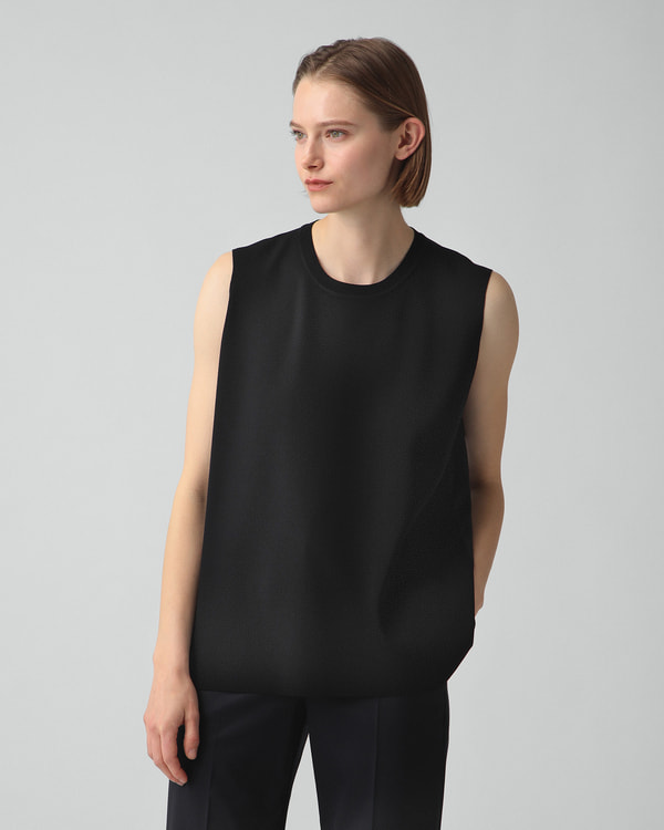 theory luxe セオリーリュクス ニット ブラック 黒 サイズ:S32(XXS) | 25春夏 透かし編み フレンチスリーブ ニット | Suffork Hella Sweater | プルオーバー クルーネック アイレット柄 シアー | トップス セーター【レディース】【中古】 Theory luxe - theory luxe セオリーリュクス ニット・セーター M 黒