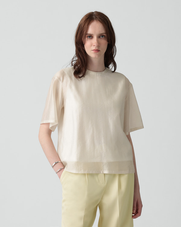 theory luxe 23SS Row Crepe Tシャツブラウス Effortless Blouse | Theory luxe（セオリーリュクス）公式通販サイト