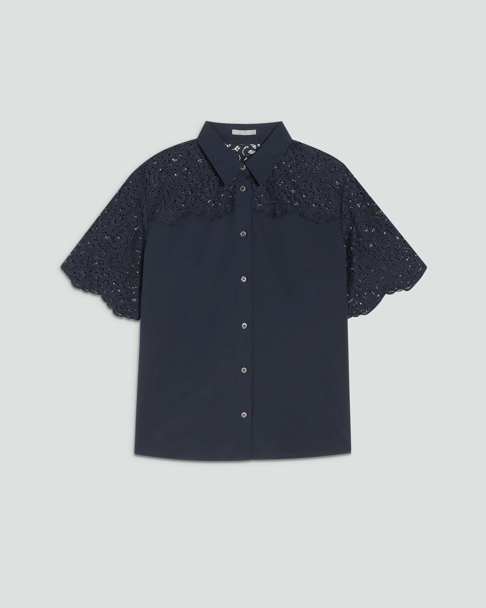 セオリーリュクス★新品★Luxe Cottonレースコンボシャツ38ブラック セオリーリュクス(Theory luxe)公式通販 レディースファッション