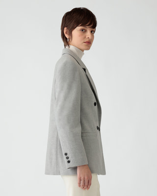 セオリーリュクス✨SAXONYノーカラージャケット パンツ セットアップ グレー セオリーリュクス(Theory luxe)公式通販 レディースファッション