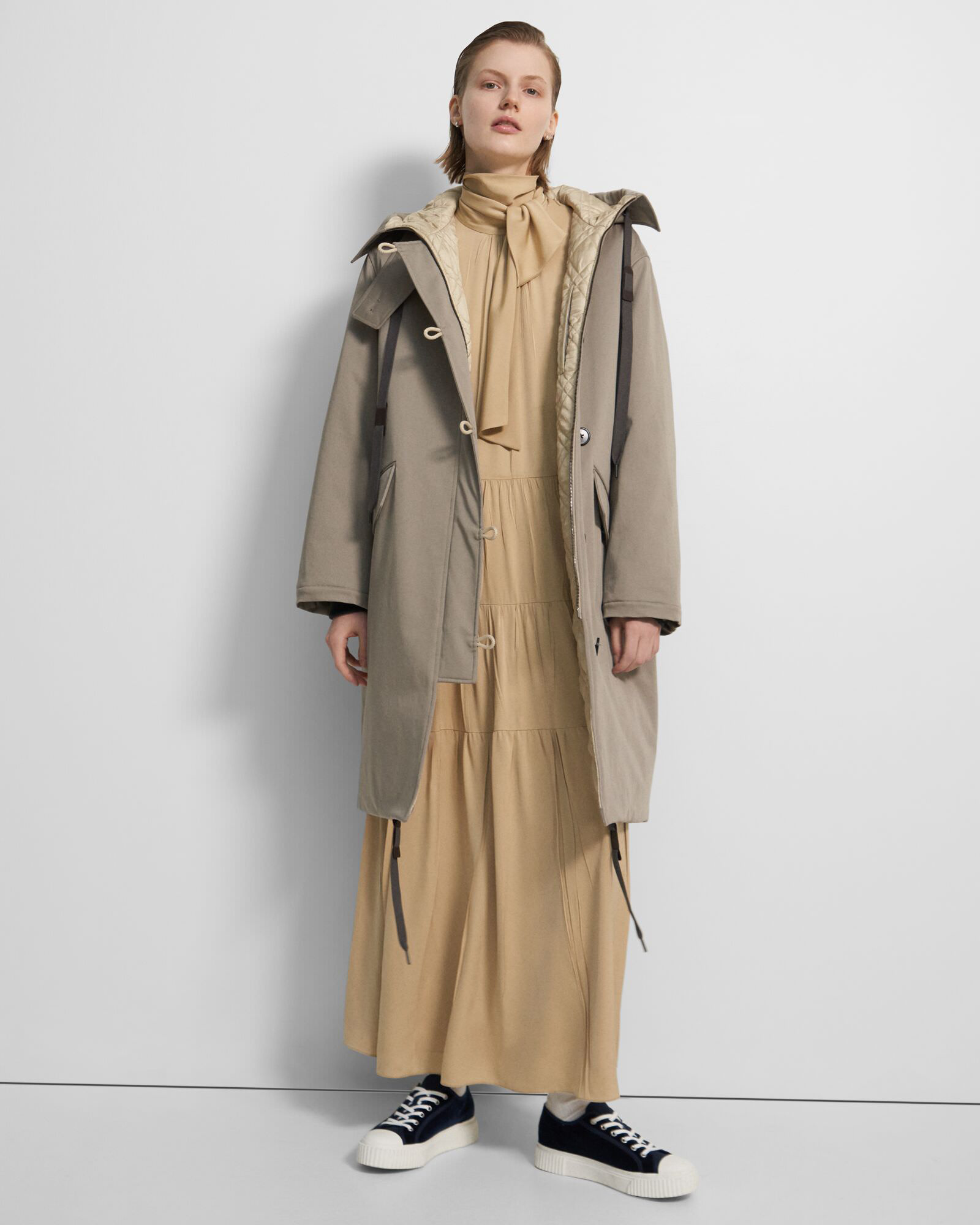 新品 Theory 20AW セオリー ウォッシャブルナイロンコート