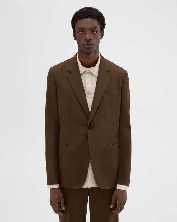Theory ウールジャケット M ブラウン、カーキ Theory ウールジャケット M ブラウン、カーキ