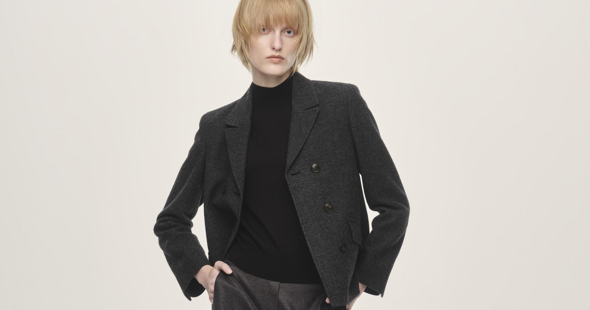 新品 theory セオリー　シンプル　美品　ショートコート　灰色　グレー COAT ISSUE | Theory luxe（セオリーリュクス）公式通販サイト